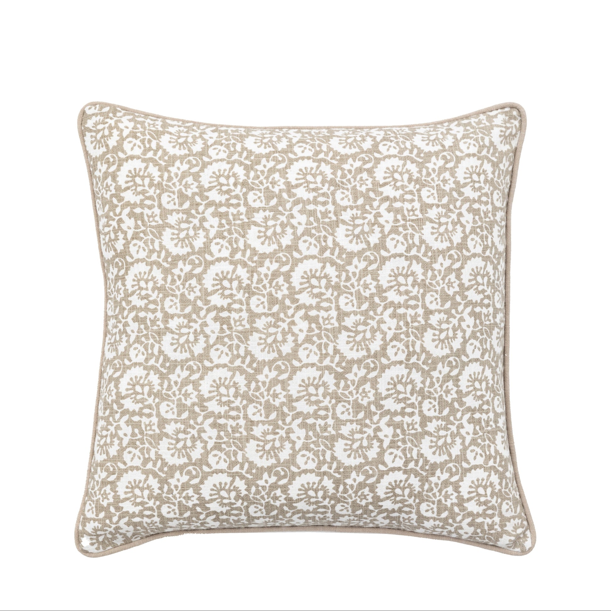 Morley Floral Cushion Taupe