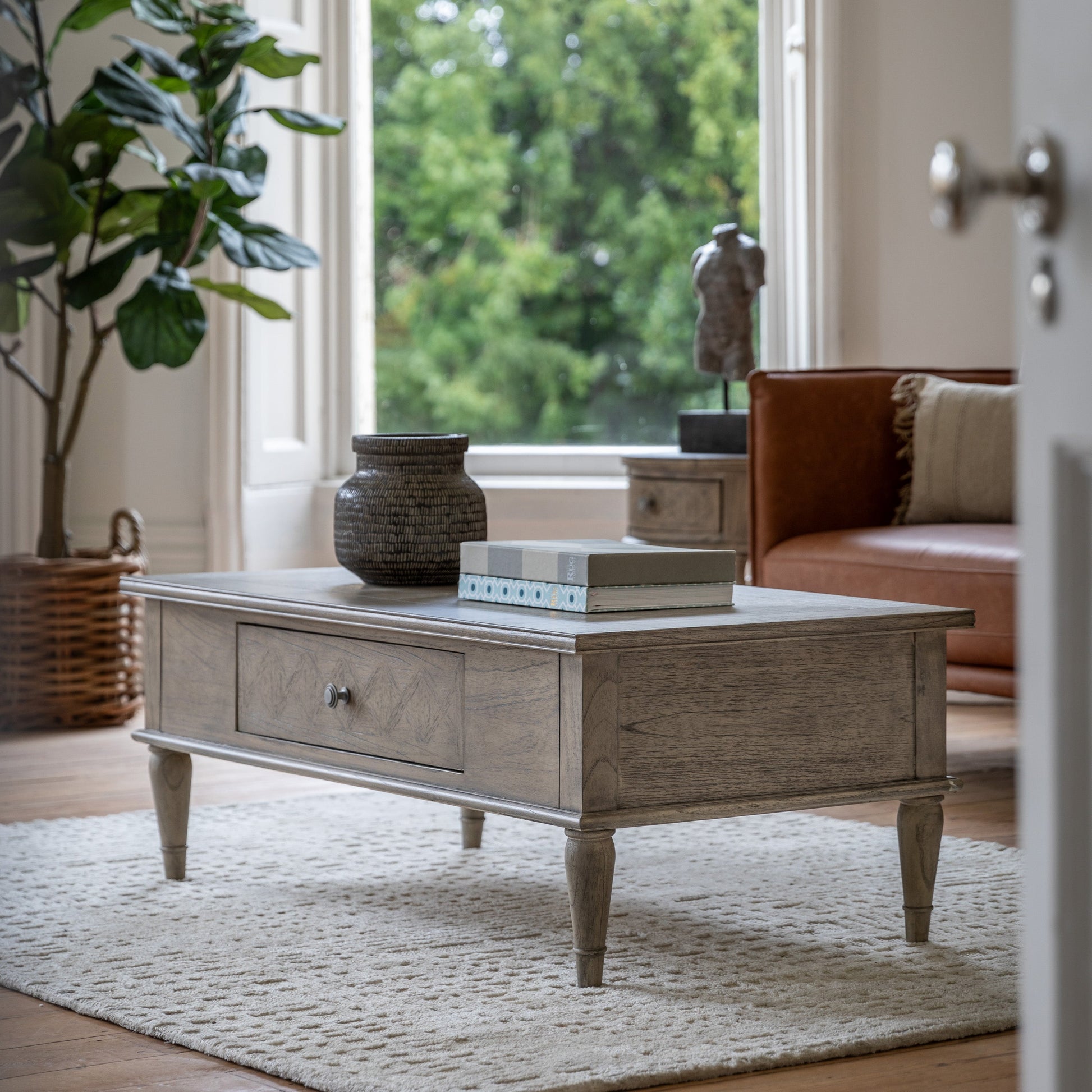 Mustique Coffee Table With Drawer