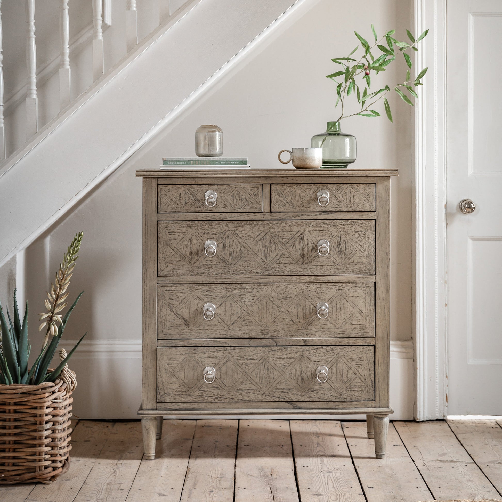 Mustique Weathered 5 Drawer Chest