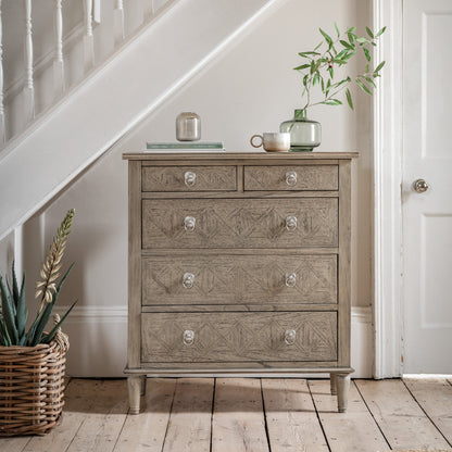 Mustique Weathered 5 Drawer Chest