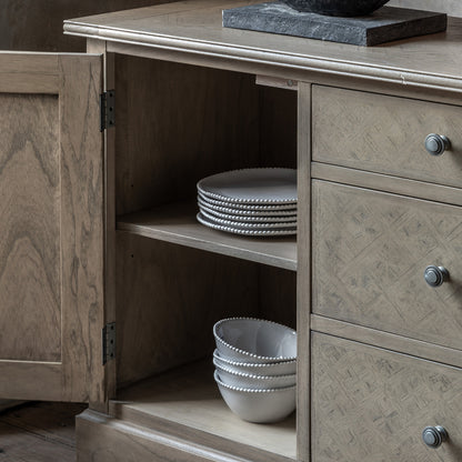 Mustique Large French Sideboard Internal View