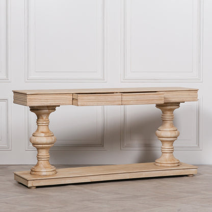 Wooden French Distressed Large Hall Table