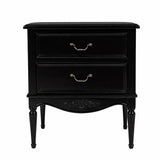 Parisian Noir French 2 Drawer Bedside