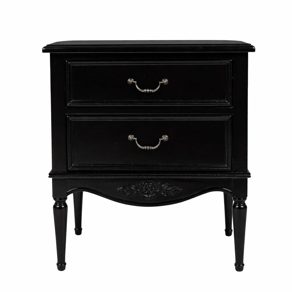 Parisian Noir French 2 Drawer Bedside