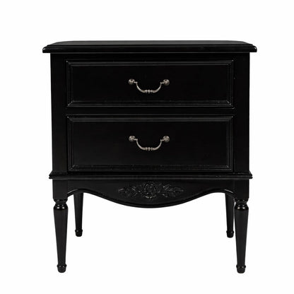Parisian Noir French 2 Drawer Bedside
