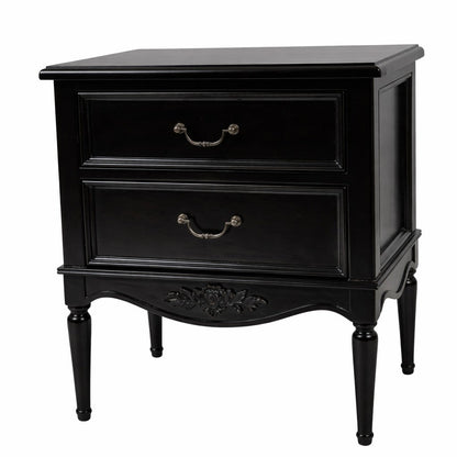 Parisian Noir French 2 Drawer Bedside