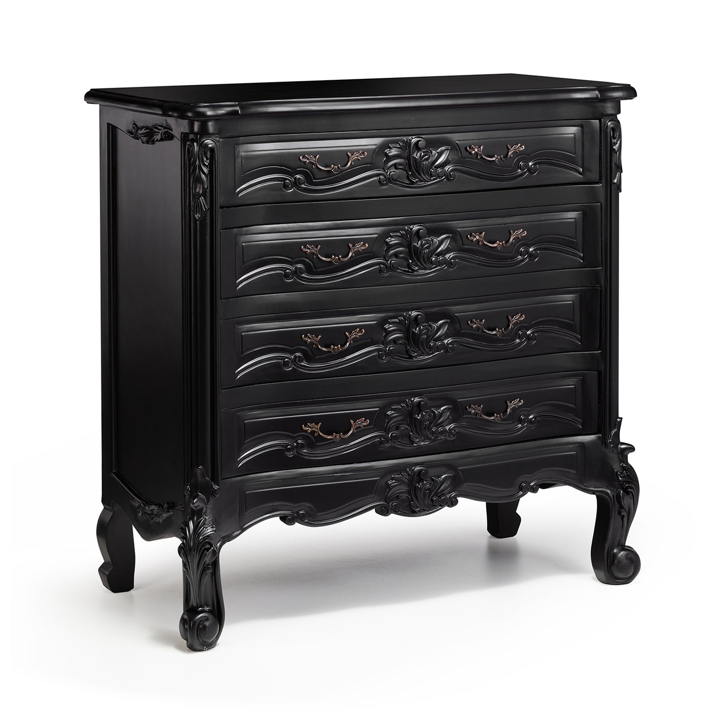 Rococo Style French 4 Drawer Chest