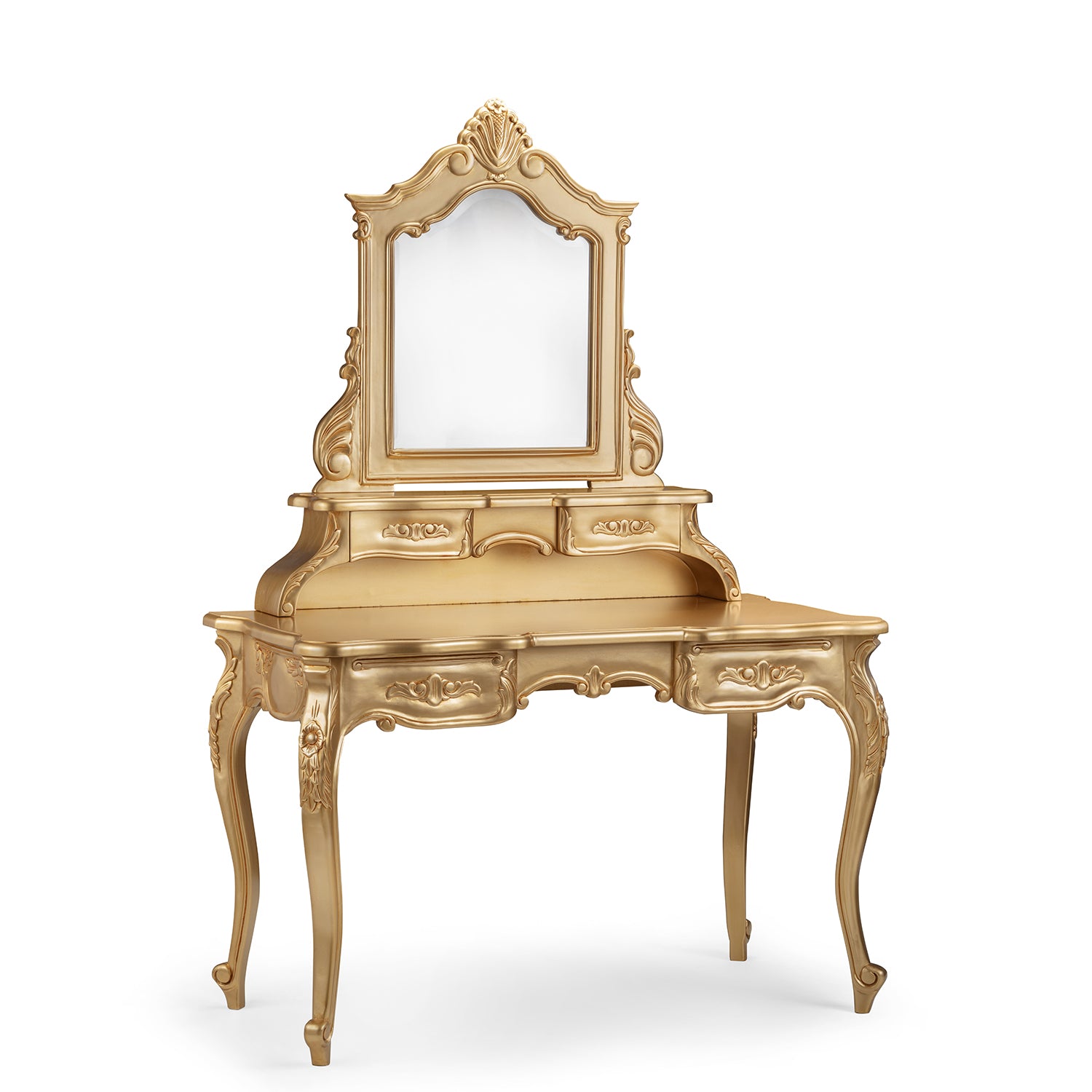 Rococo French Dressing Table with Mirror - Maison Haven Furniture Rococo French Dressing Table with Mirror - Maison Haven Furniture