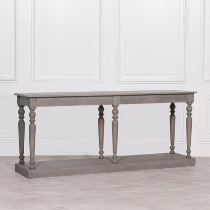 Rustic Wooden French Style Column Leg Console