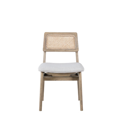Saka Contemporary Rattan Back Dining Chair