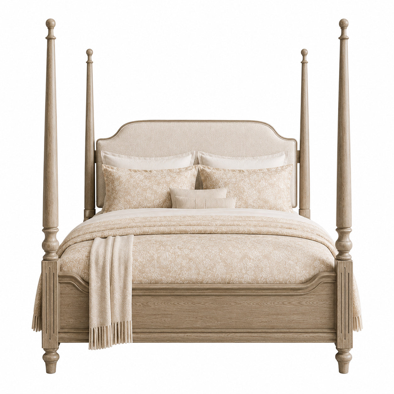Sandy Lane French 4 Poster Upholstered Bed
