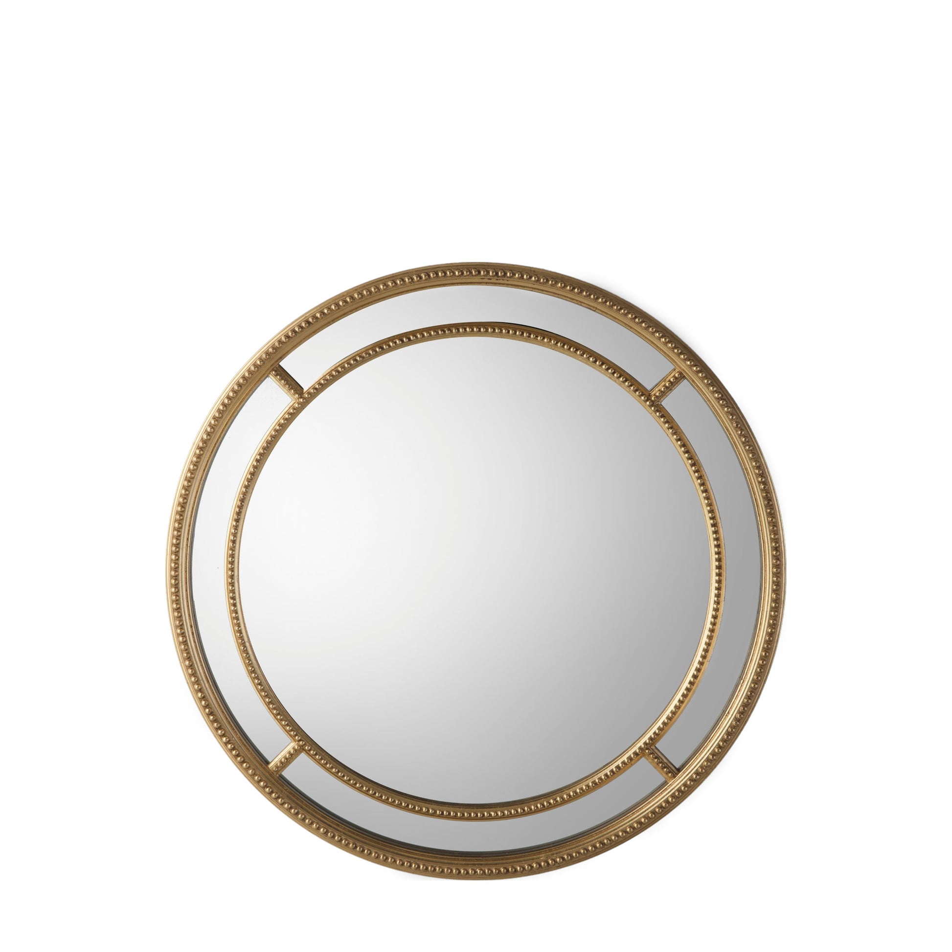 Sinatra French Round Gold Mirror