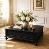 Sleigh Black French Coffee Table