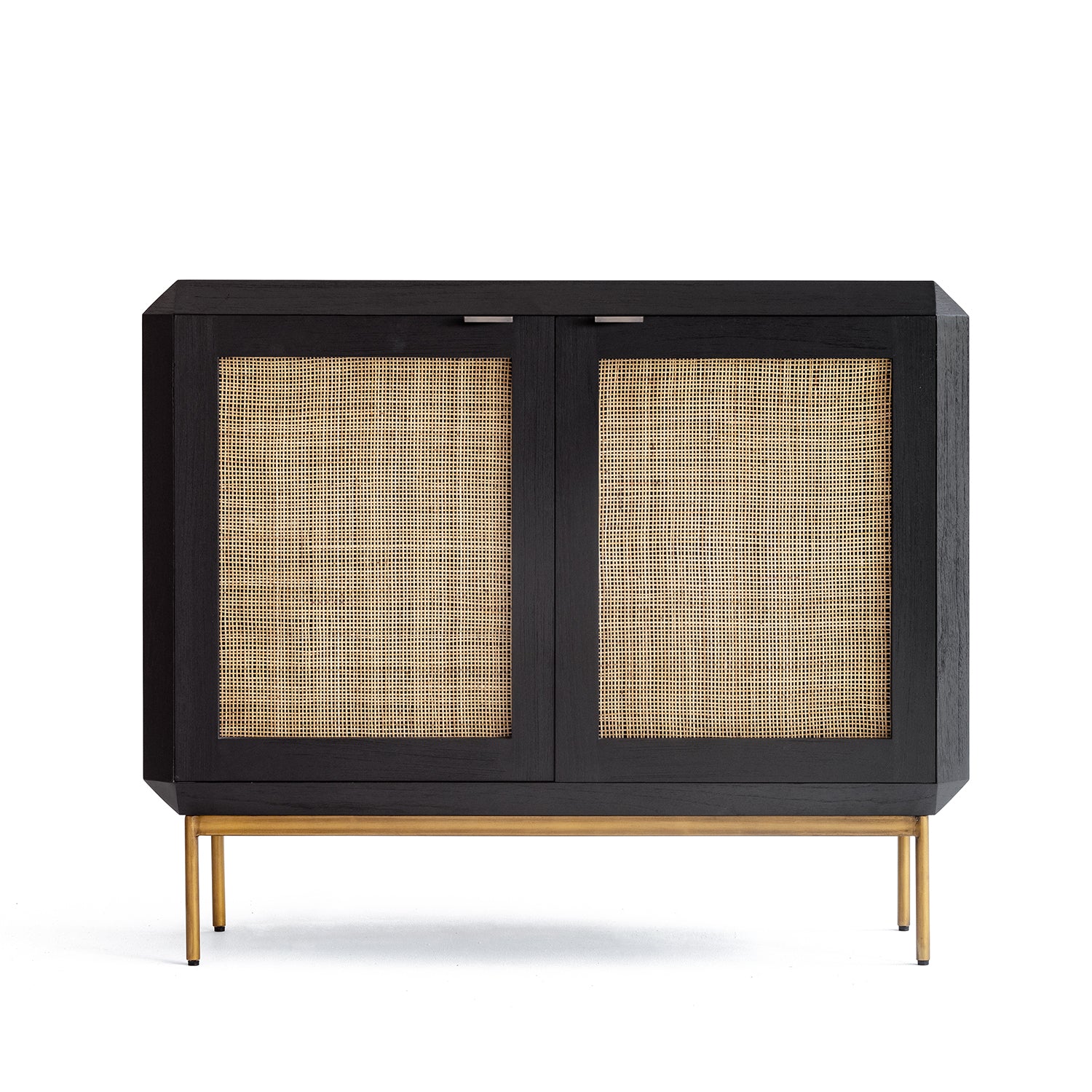 Susa Contemporary Black 2 Door Sideboard