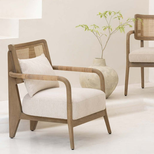 Swazi Curved Back Rattan Armchair