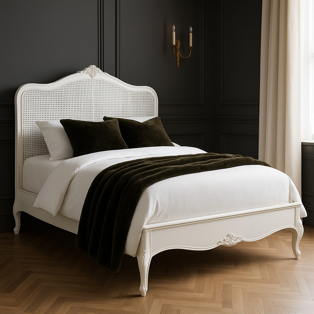 Tiffany French Rattan Bed