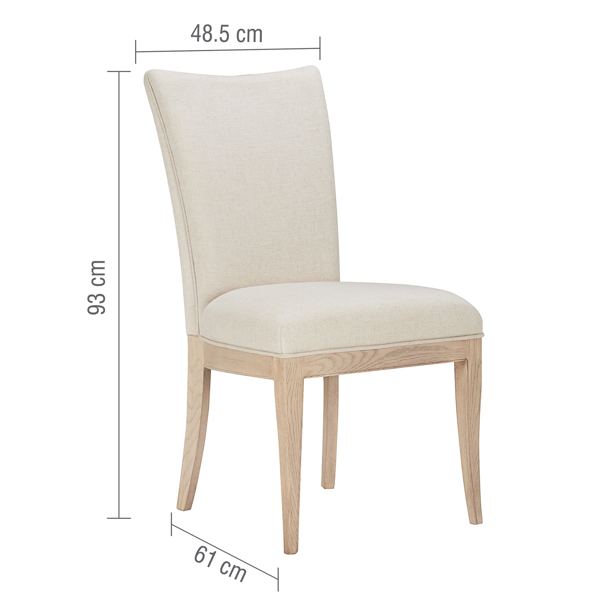 Toulon French Dining Chair Size