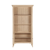Oak French Small Bookcase with Cupboard