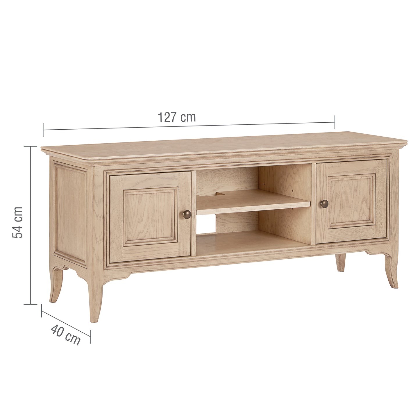 Toulon French TV Cabinet Dimensions