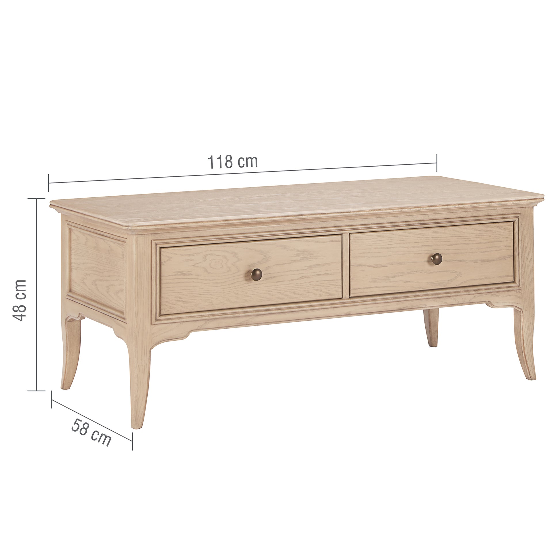 Toulon Coffee Table Measurements