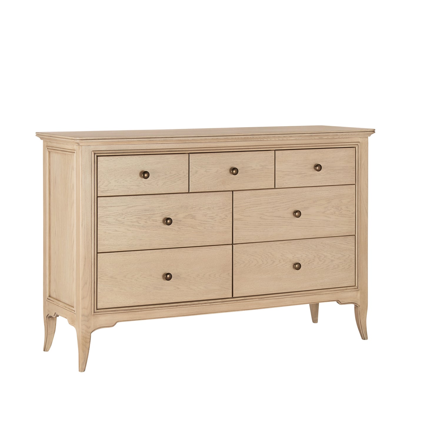 Toulon Oak French 3 plus 4 Drawer Chest 