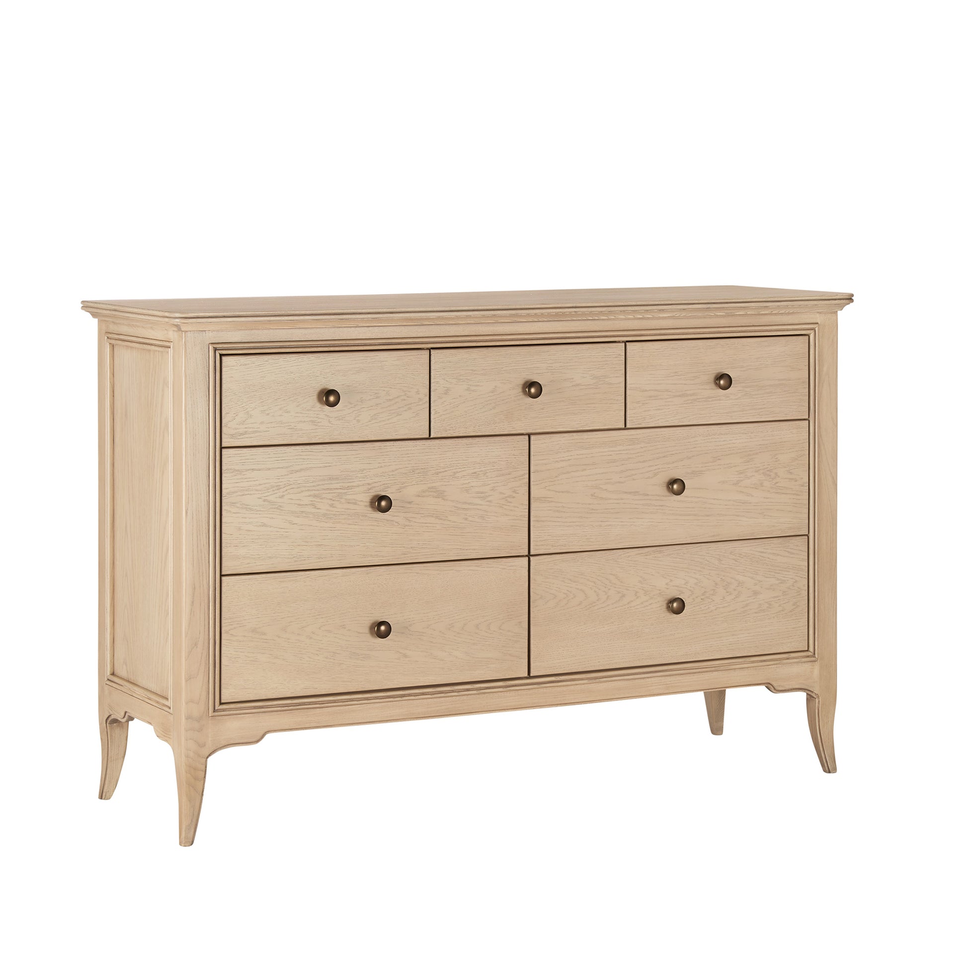 Toulon Oak French 3 plus 4 Drawer Chest 