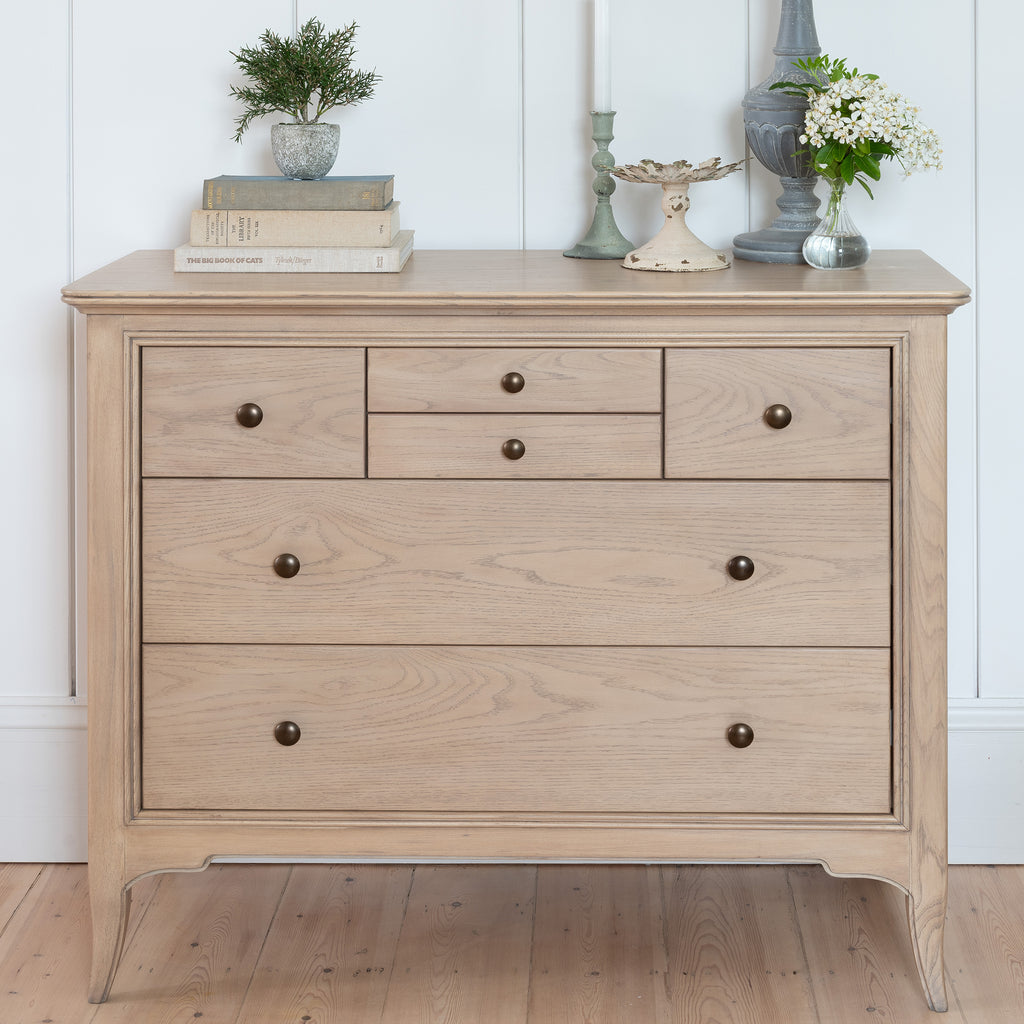 Willis Gambier Toulon Oak 6 Drawer French Chest