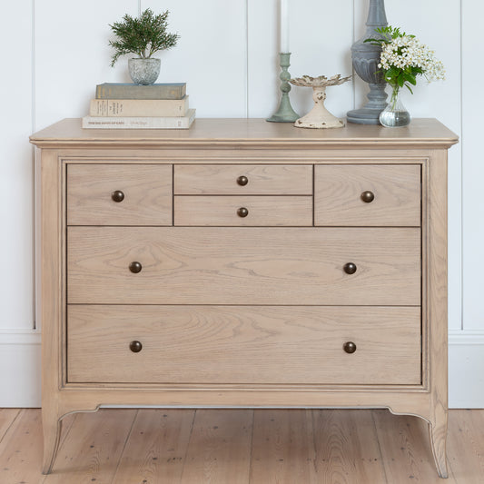 Willis Gambier Toulon Oak 6 Drawer French Chest
