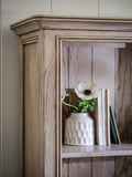 Toulon French Bookcase - Close up to show Oak grains