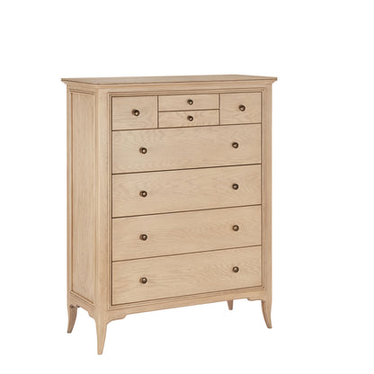 Toulon Oak French Tall Chest of Drawer