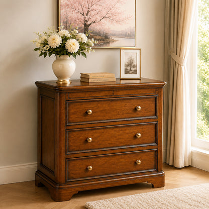 Toulouse Sleigh French 3 Drawer Chest