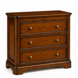 Toulouse Sleigh French 3 Drawer Chest - Mahogany