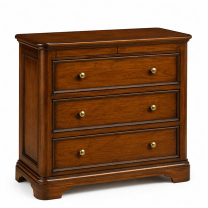 Toulouse Sleigh French 3 Drawer Chest - Mahogany