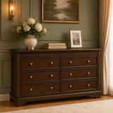 Toulouse Sleigh French 6 Drawer Wide Chest - Bedroom