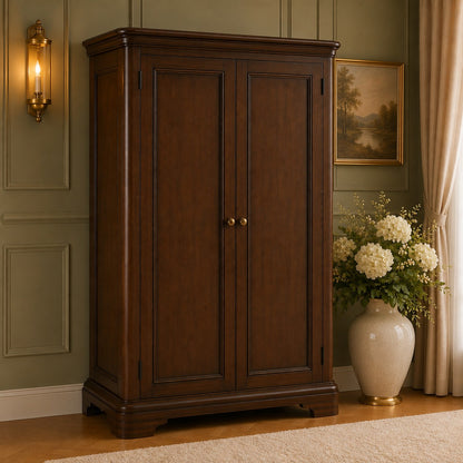 Toulouse Sleigh French Double Wardrobe