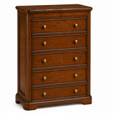 Toulouse Sleigh Mahogany French Tall Chest of Drawers