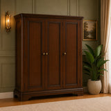Toulouse Sleigh French Triple Wardrobe
