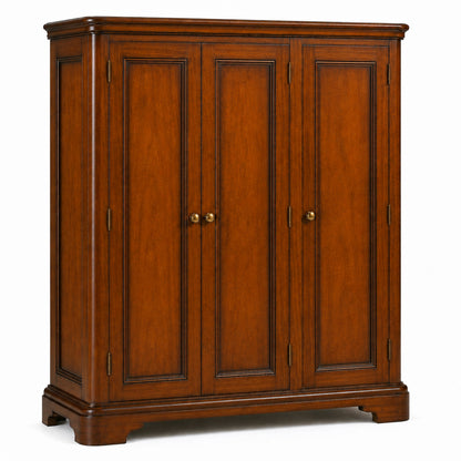 Toulouse Sleigh French Triple Wardrobe - Mahogany