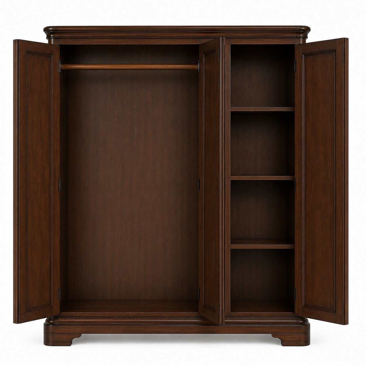 Internal View - Toulouse French Triple Wardrobe