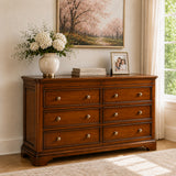 Toulouse Sleigh French 6 Drawer Wide Chest