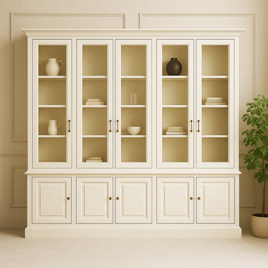 Traditional French Large Display Cabinet