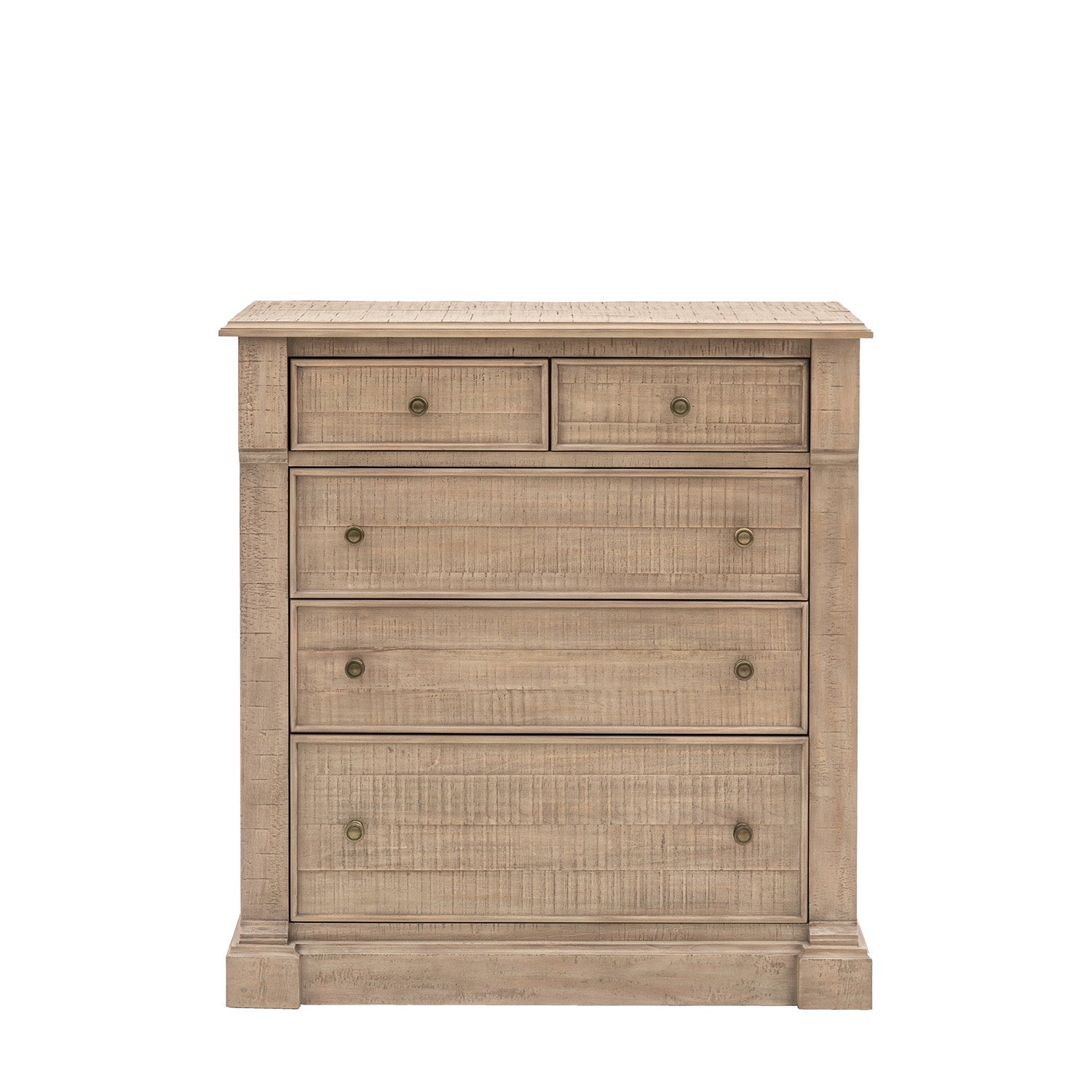 Vancouver Contemporary French Sleigh 5-Drawer Chest