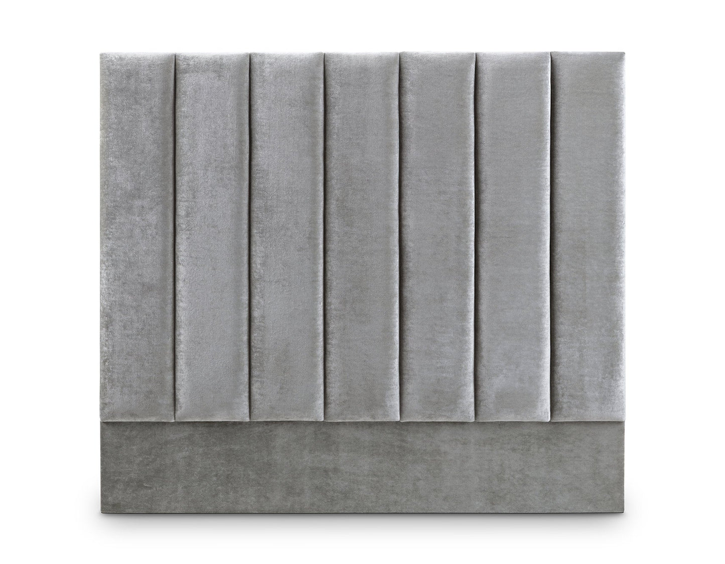 Vertically Panelled Silver Headboard