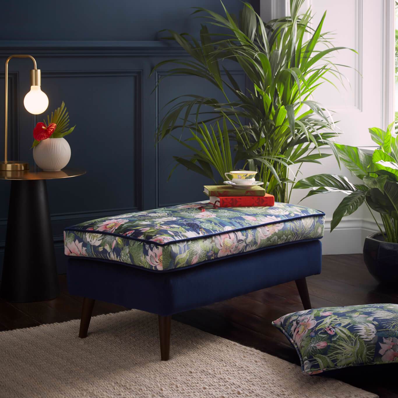 Waterlily Footstool