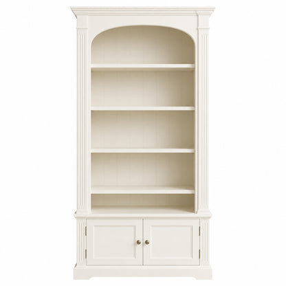 Cream French Bookcase with 4 Shelves
