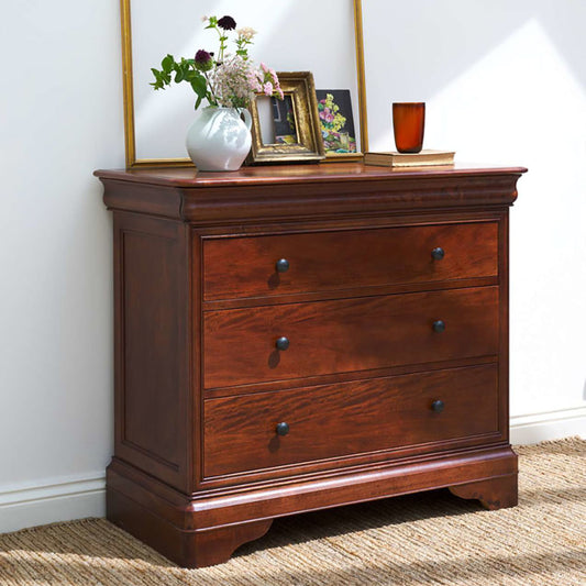 Willis Gambier Antoinette French Sleigh 3 Drawer Bedroom Chest