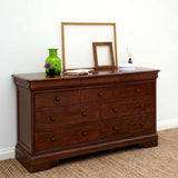 Willis Gambier Antoinette French Sleigh Wide 4+3 Drawer Bedroom Chest