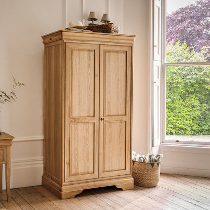 Willis Gambier Bordeaux Oak French Double Wardrobe