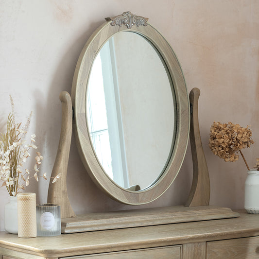 Willis Gambier Camille Oak Dressing Table Mirror