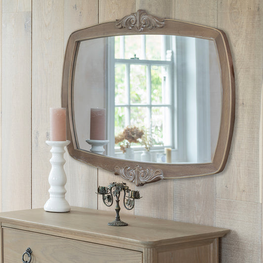 Willis Gambier Camille Oak French Wall Mirror